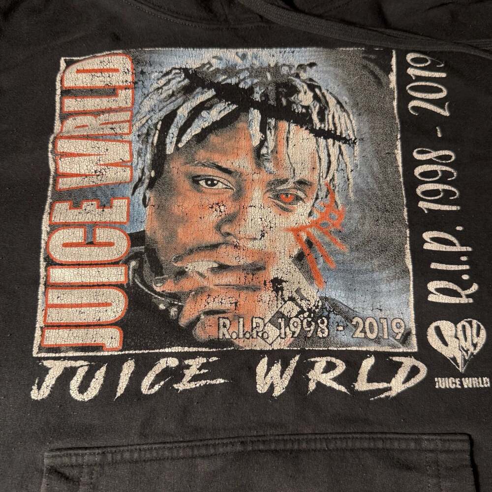 Juice Wrld R.I.P. 1998-2019 Pullover Hoodie Sz L
